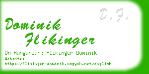 dominik flikinger business card